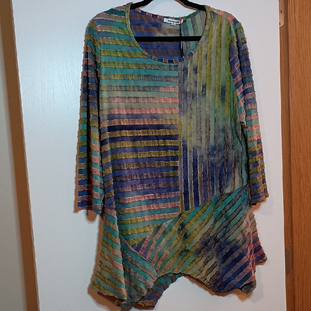 Multicolor Striped Women's Tunic